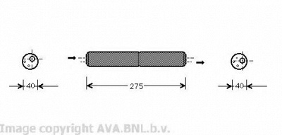 AVA QUALITY COOLING vwd021 -  Осушитель, кондиционер
